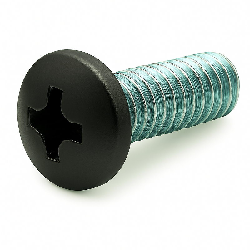 25C225MPP0Z/18BK 1/4-20 X 2 1/4 PHIL PAN M/S ZINC PT.#18 BLACK